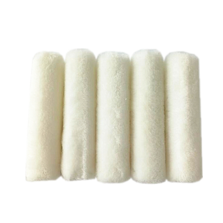 100mm Set penggelek cat bulu kambing mini 10pc pek penggelek mohair trim tepi lengan